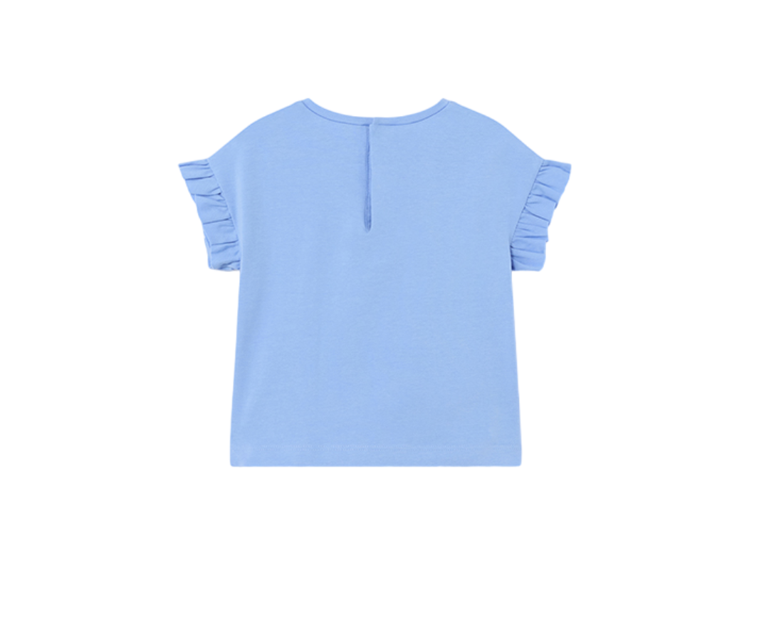 Camiseta Manga Corta Niña Añil Mayoral