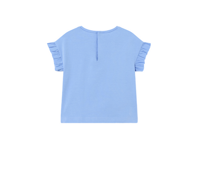 Camiseta Manga Corta Niña Añil Mayoral