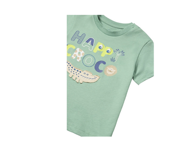 Camiseta Aplique Croco Niño Eucalipto  Mayoral