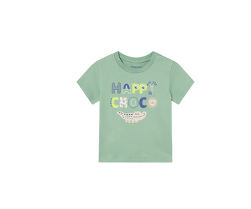 Camiseta Aplique Croco Niño Eucalipto  Mayoral