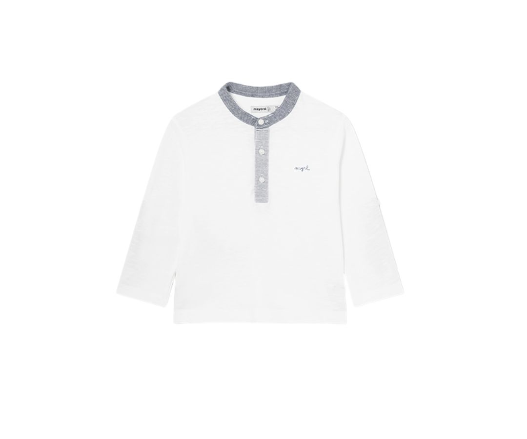Camiseta Vestir Panadera Blanco Mayoral