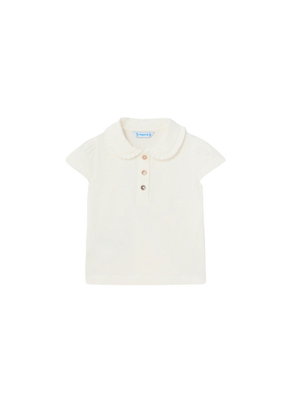 Polo Manga Corta Niña Crudo Mayoral