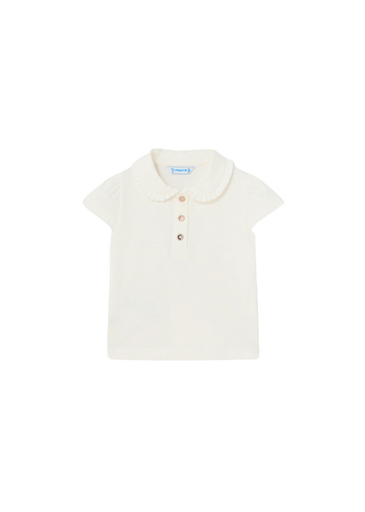 Polo Manga Corta Niña Crudo Mayoral
