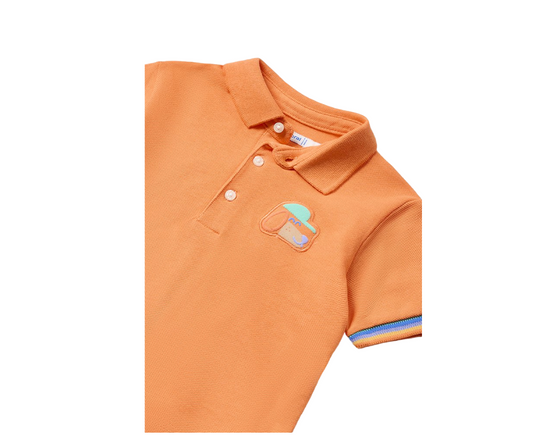 Polo Manga corta Liso Niño Mandarina Mayoral
