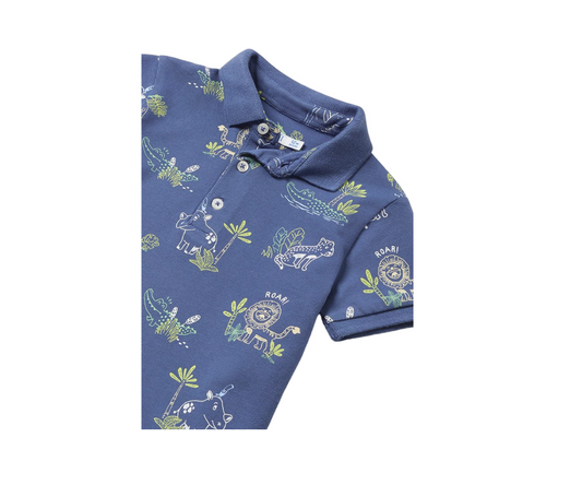 Polo Manga corta Liso Niño Indigo Mayoral