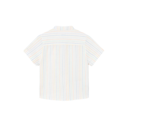 Camisa Cuello Mao Lino Multicolor Mayoral