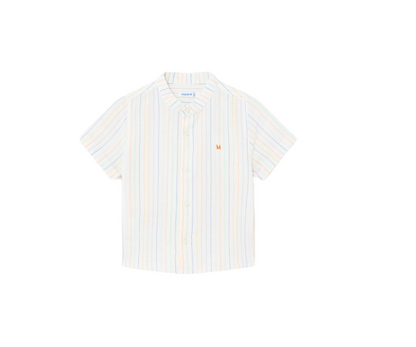 Camisa Cuello Mao Lino Multicolor Mayoral
