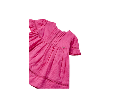 Vestido Bordado Vainicas Niña Magenta Mayoral