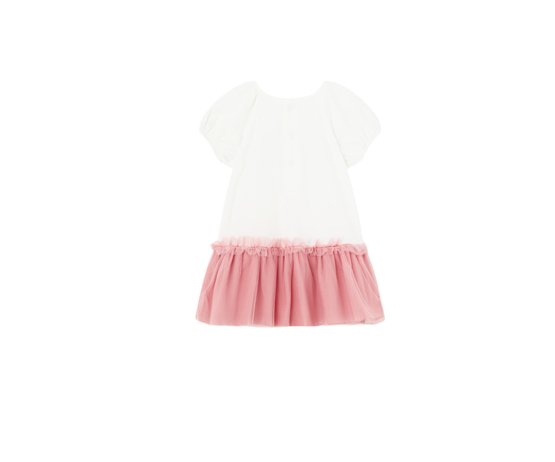 Vestido Combinado Tul Niña Peonia  Mayoral