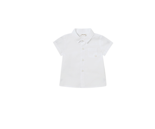 Camisa Manga Corta Bebes Blanco  Mayoral