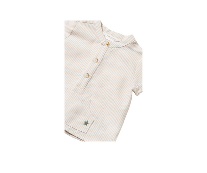 Conjunto Pantalón Corto Y Camisa   Bebes Eucalipto  Mayoral