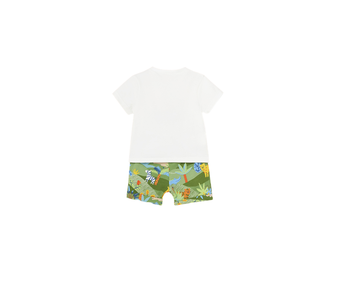 Conjunto Pantalón Corto Bebes Blanco Mayoral