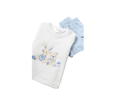 Conjunto Punto 4 Piezas Corto Bebes Cielo Mayoral