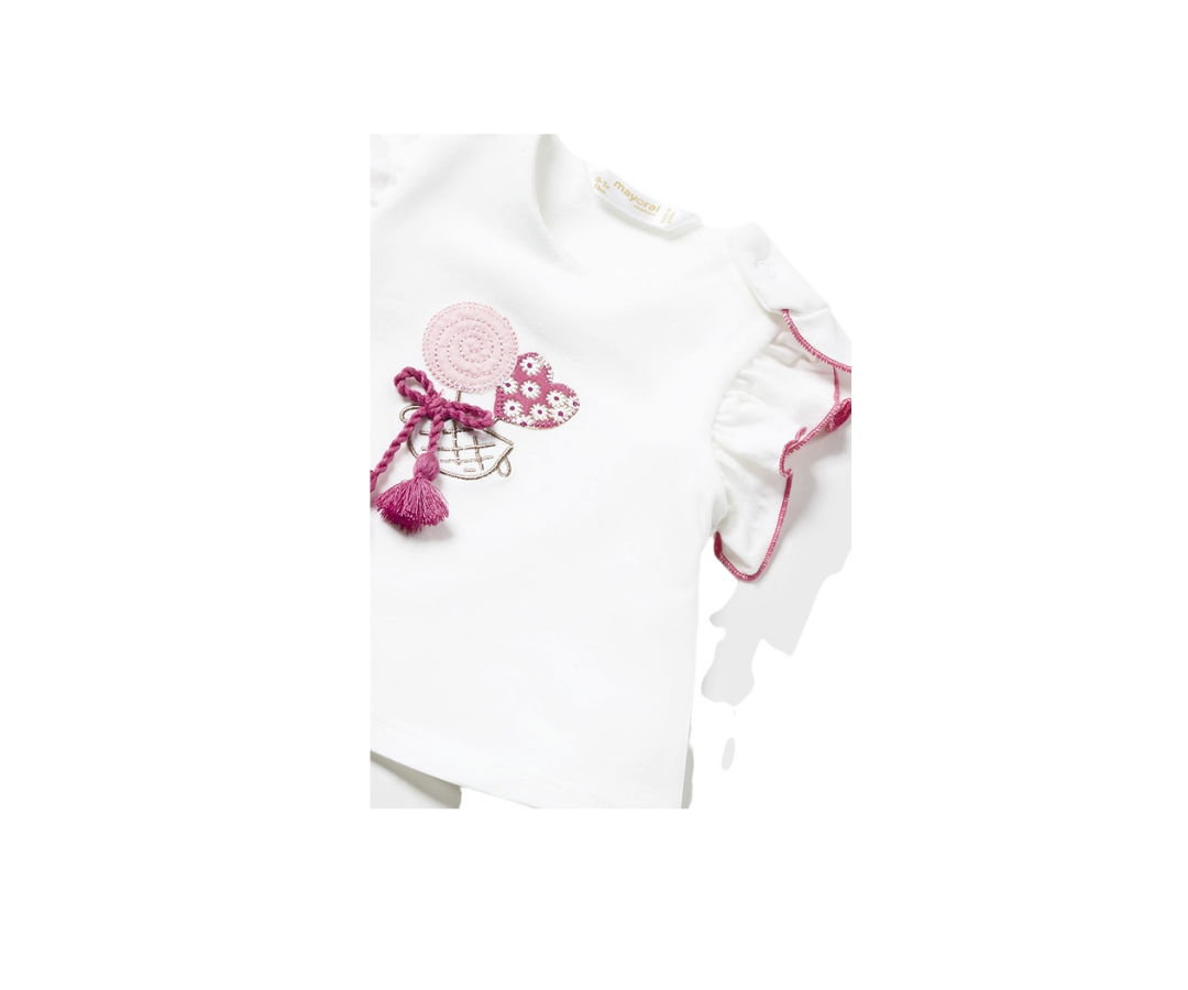 Conjunto Capri Con Diadema Bebas Blanco Mayoral