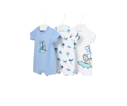 Set 3 Peleles Cortos Bebes Blue Bell Mayoral