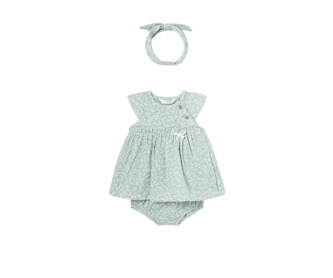 Vestido Gasa Con Diadema Bebas Jade  Mayoral