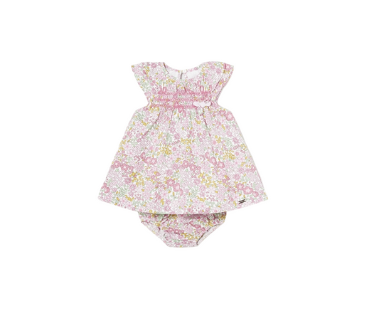 Vestido Nido De Abejas Bebas Rosa Baby Mayoral