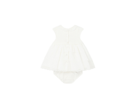 Vestido Combinado Tricot Bebas Nata Mayoral