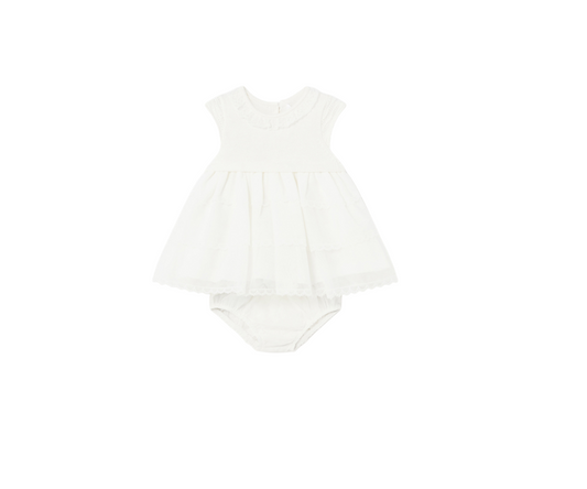 Vestido Combinado Tricot Bebas Nata Mayoral