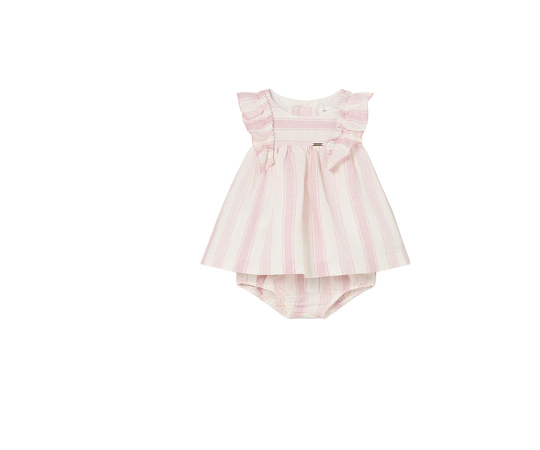 Vestido Rayas Lino Bebas  Tulita Mayoral