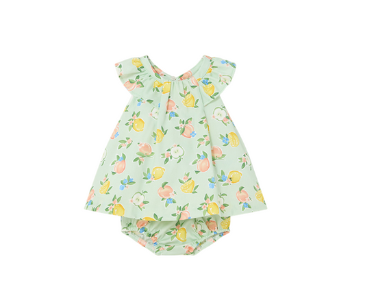 Vestido Estampado  Saten Bebas Pera Mayoral