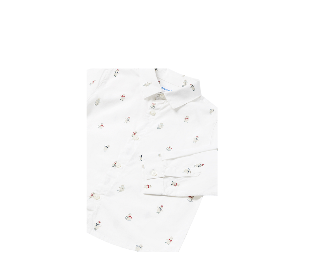 Camisa M/L Estampada Osos Mayoral