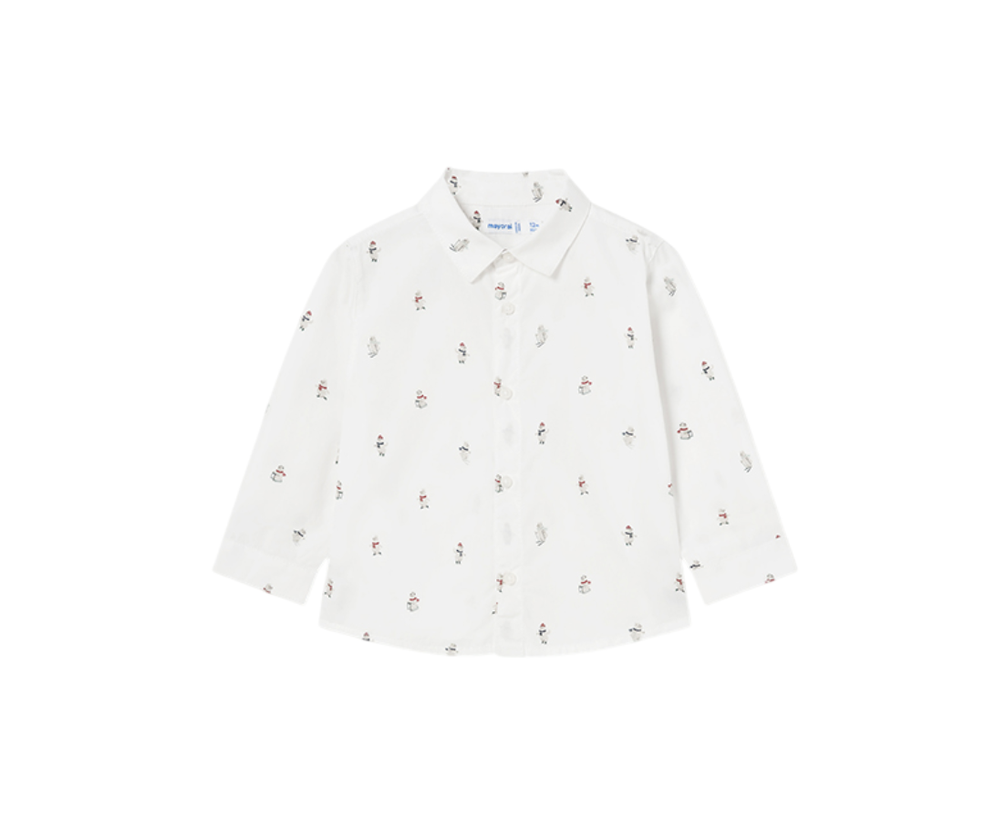 Camisa M/L Estampada Osos Mayoral