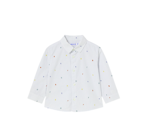 Camisa M/L Estampada Letras Mayoral