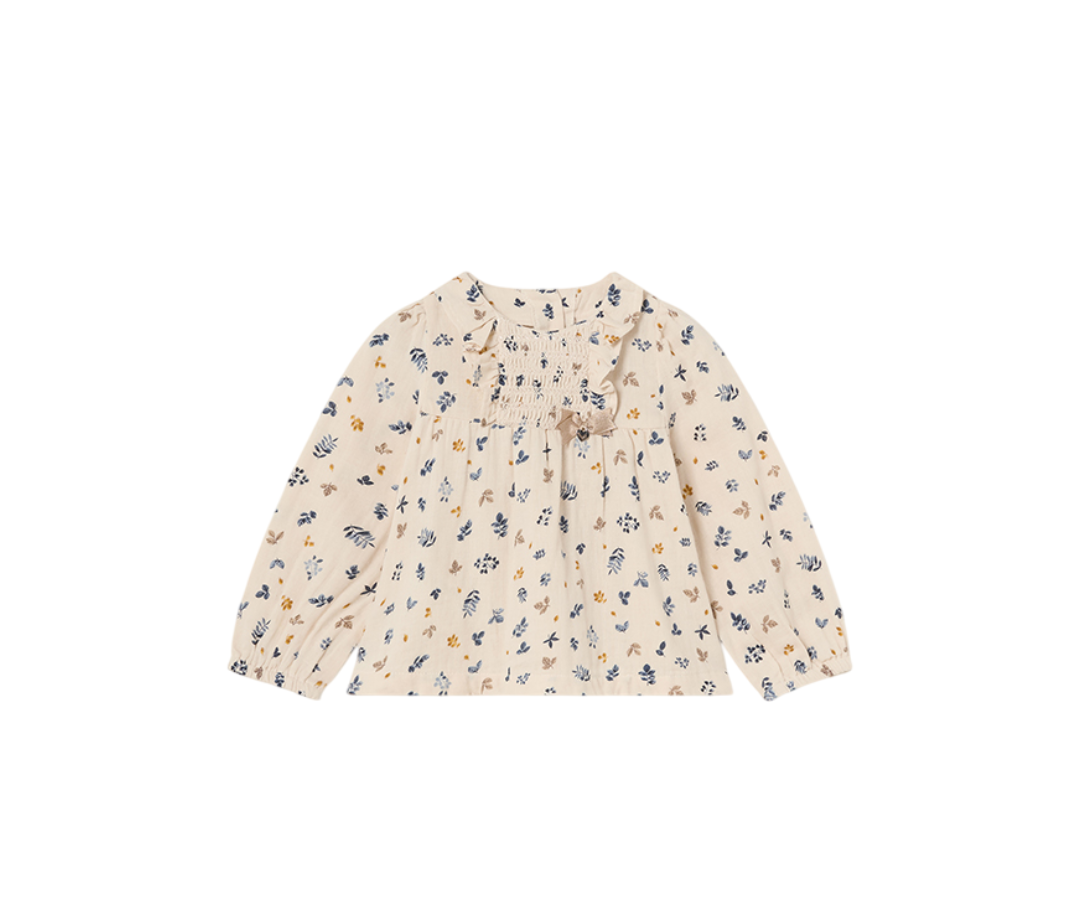 Blusa Gasa Estampada Garbanzo   Mayoral