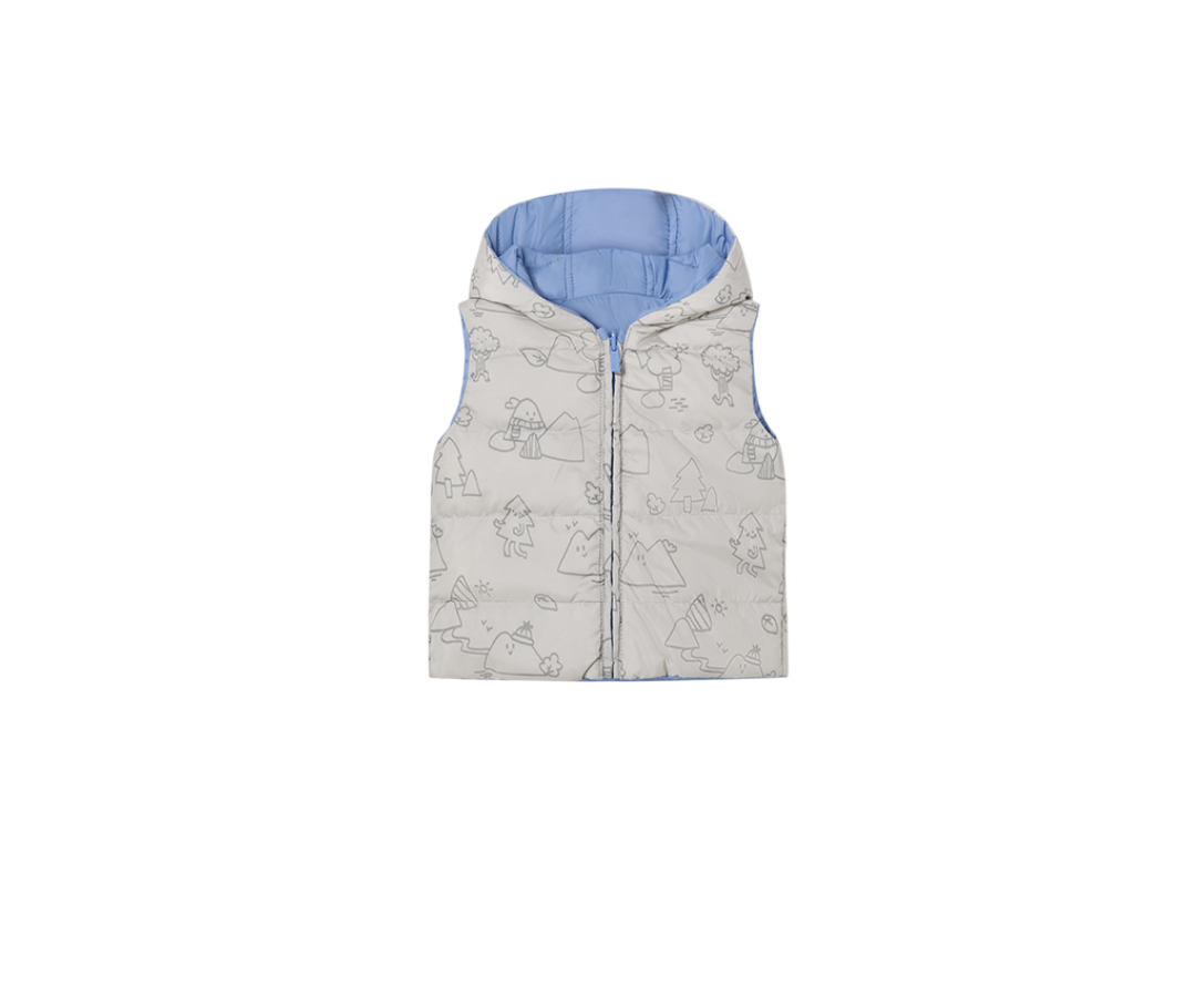 Chaleco Reversible Celeste Mayoral