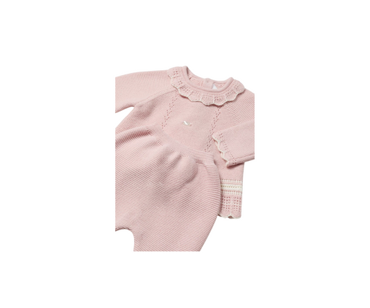Conjunto Polaina Tricot Rosa Baby  Mayoral
