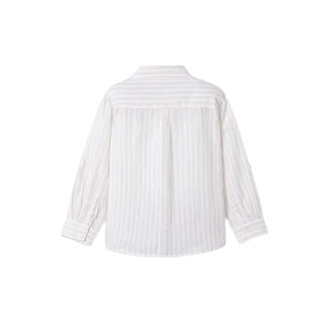 Camisa m/l lino Rayas - Mayoral