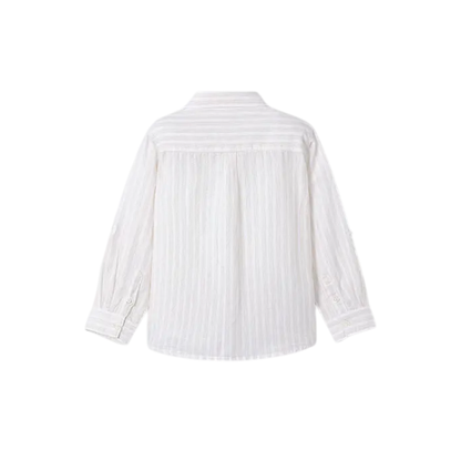 Camisa m/l lino Rayas - Mayoral
