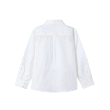 Camisa m/l lino Blanco - Mayoral