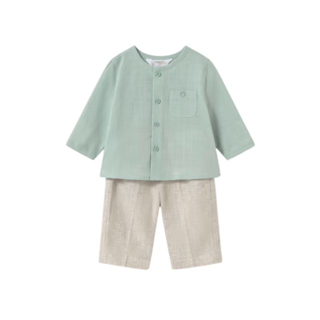 Conj. Pantalón Largo y Camisa Jade-Lino - Mayoral
