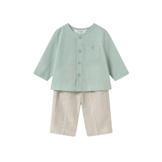 Conj. Pantalón Largo y Camisa Jade-Lino - Mayoral
