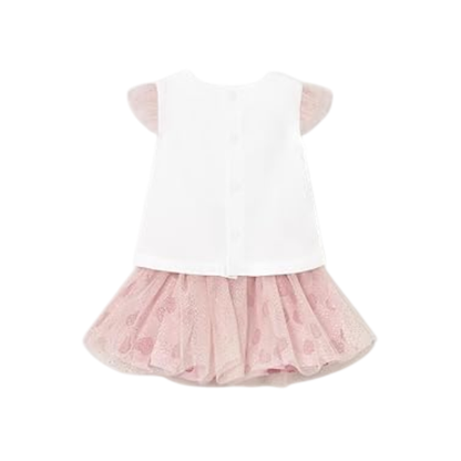 Conj. Falda Tul Rosa baby - Mayoral