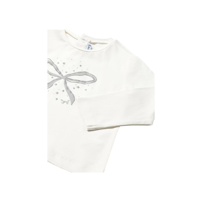 Camiseta M/L Niña | Nata - Mayoral