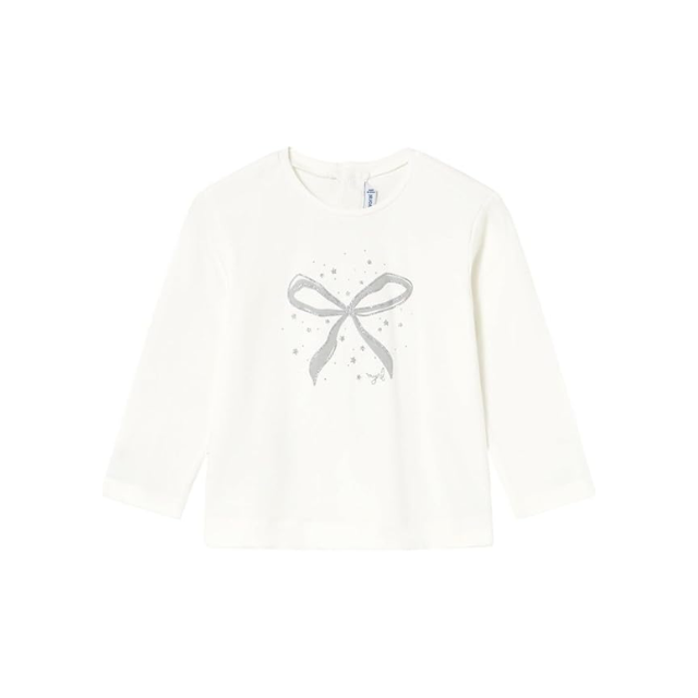 Camiseta M/L Niña | Nata - Mayoral