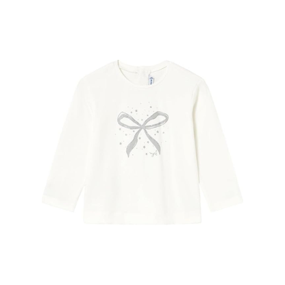 Camiseta M/L Niña | Nata - Mayoral