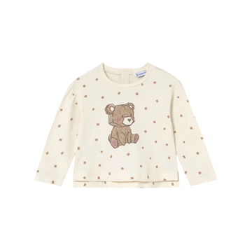 Camiseta M/L Estampada Niña | Macchiato - Mayoral