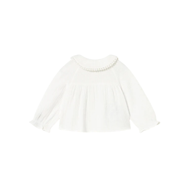 Blusa Gasa Plumeti Niña | Nata - Mayoral
