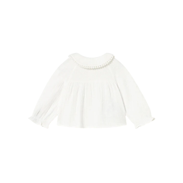 Blusa Gasa Plumeti Niña | Nata - Mayoral