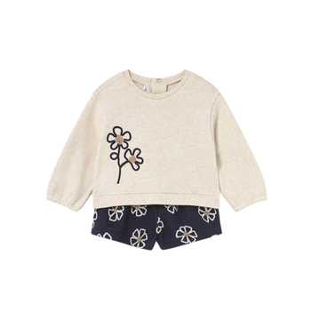 Conj. Bermuda Punto Jacquard | Niña - Mayoral