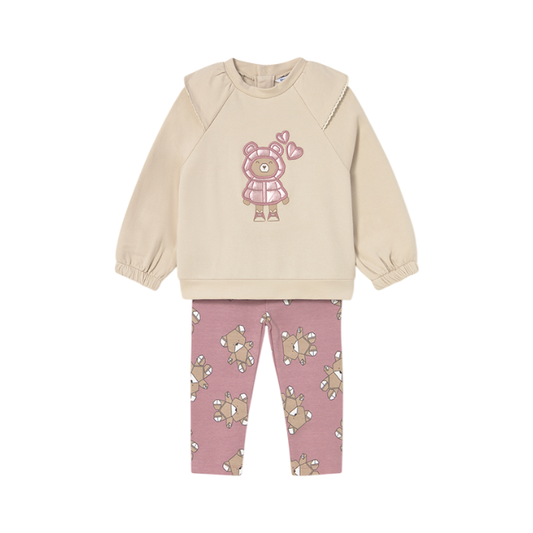 Conjunto Leggings Pullover  Niña | Orquídea - Mayoral