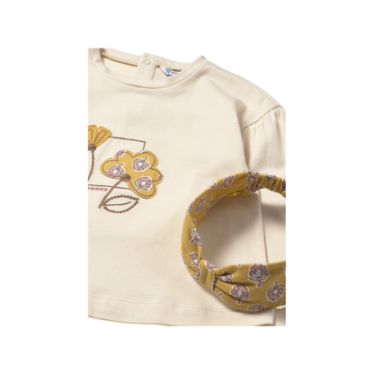 Conjunto Leggings con Diadema Niña | Miel - Mayoral