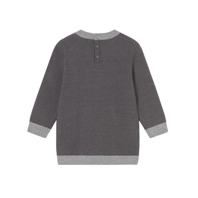 Vestido Tricot Jacquard Niña | Plomo Vig - Mayoral