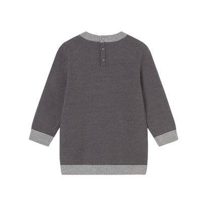 Vestido Tricot Jacquard Niña | Plomo Vig - Mayoral