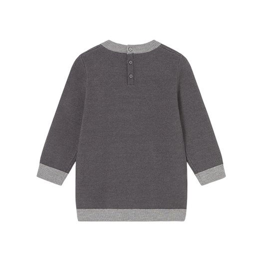 Vestido Tricot Jacquard Niña | Plomo Vig - Mayoral