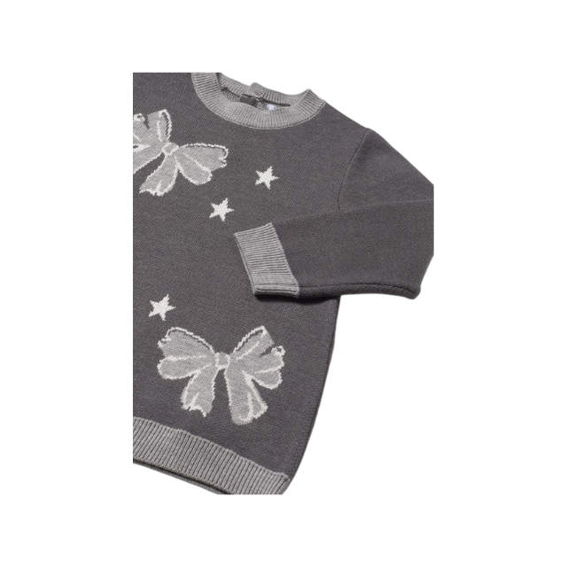 Vestido Tricot Jacquard Niña | Plomo Vig - Mayoral